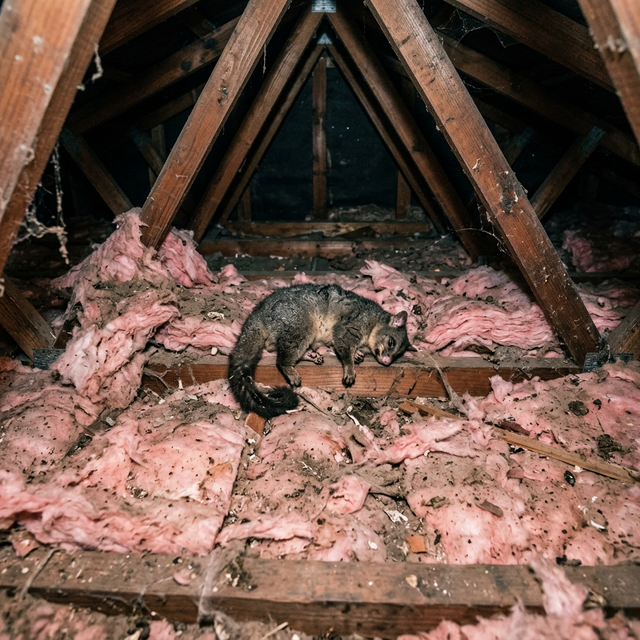 Before Roof Cavity Sanitization